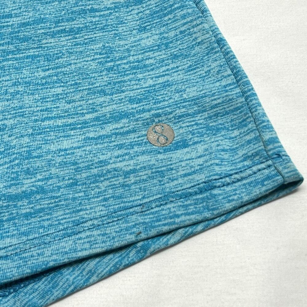 Layer 8 Performance Racerback Active Wear Tank Top Size Small Blue Lime Green - Picture 2 of 5
